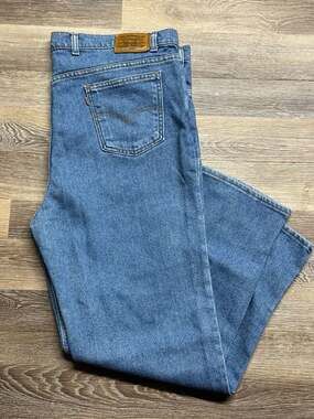 Vintage Levi's 540 Flex Brown Tab Relaxed Fit Jeans Made in USA 44x30